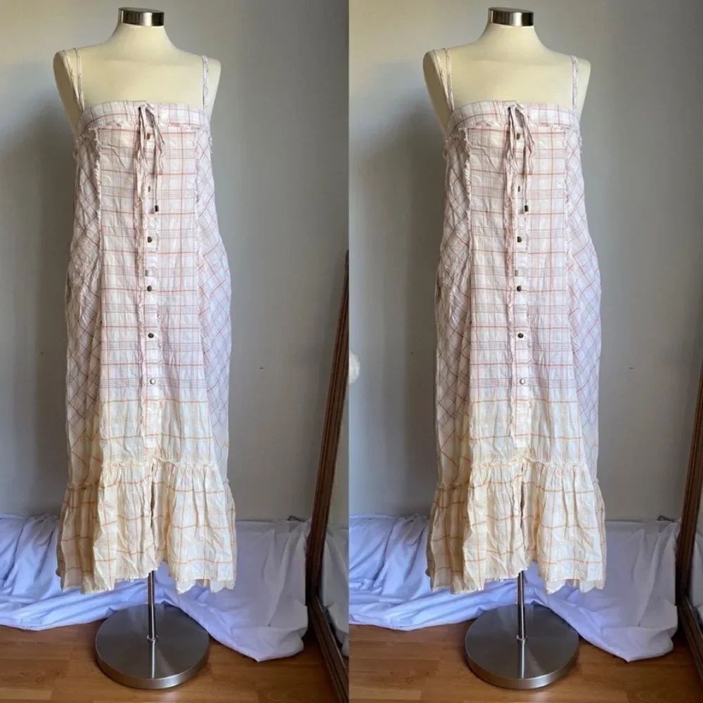 FREE PEOPLE Plaid City Maxi Top - Picture 5 of 6